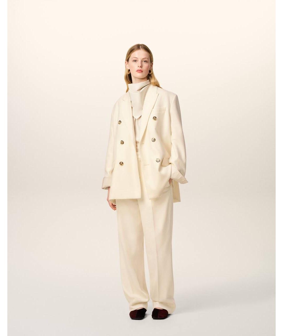 Ami Paris Бежевый шерстяной жакет/пиджак, фото 3