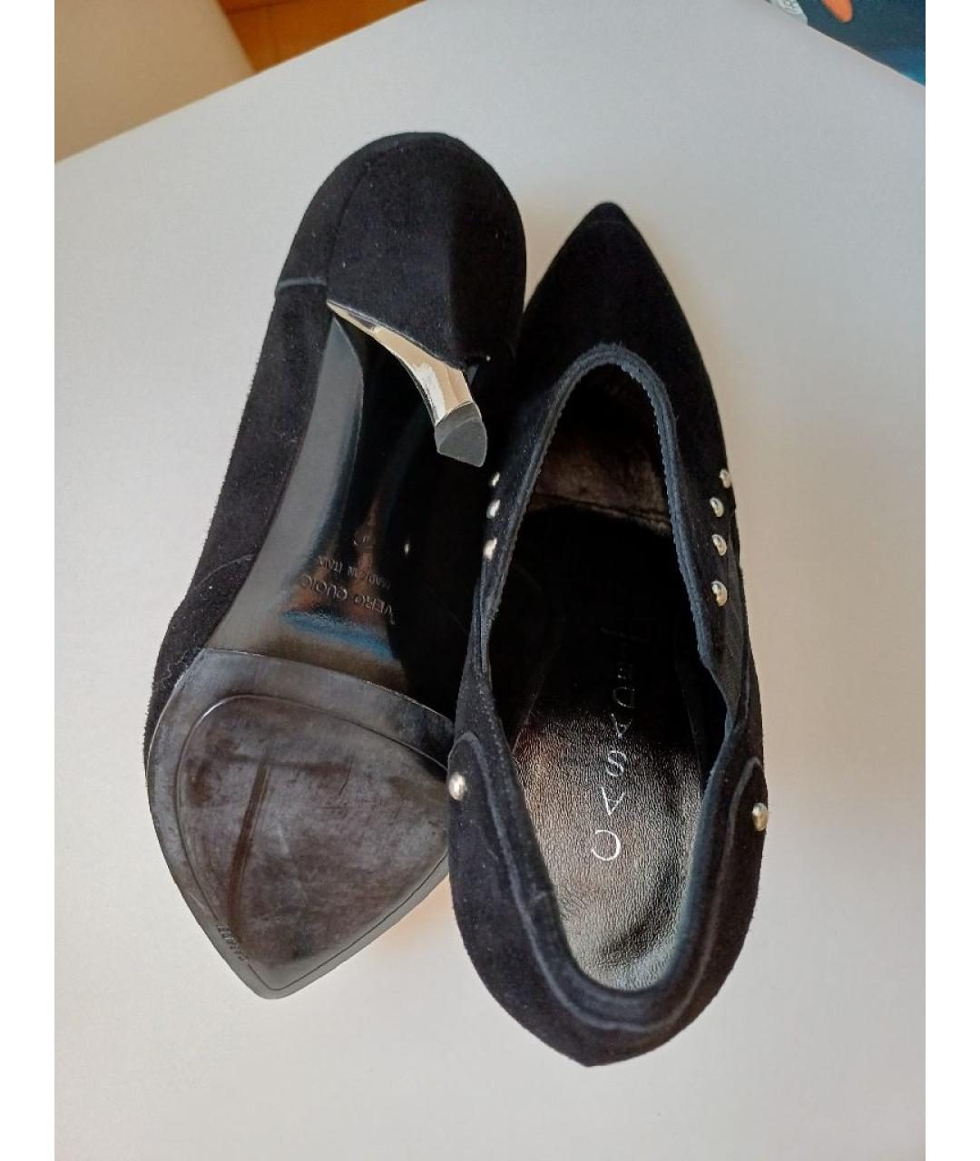 CASADEI Черные замшевые ботильоны, фото 8