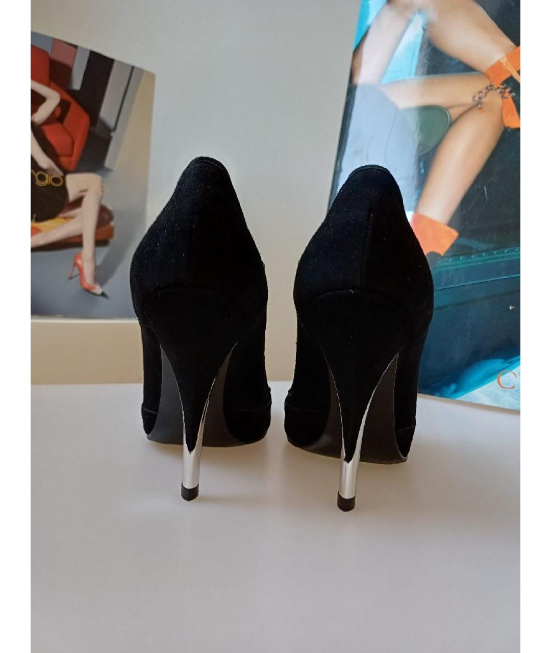 CASADEI Черные замшевые ботильоны, фото 7