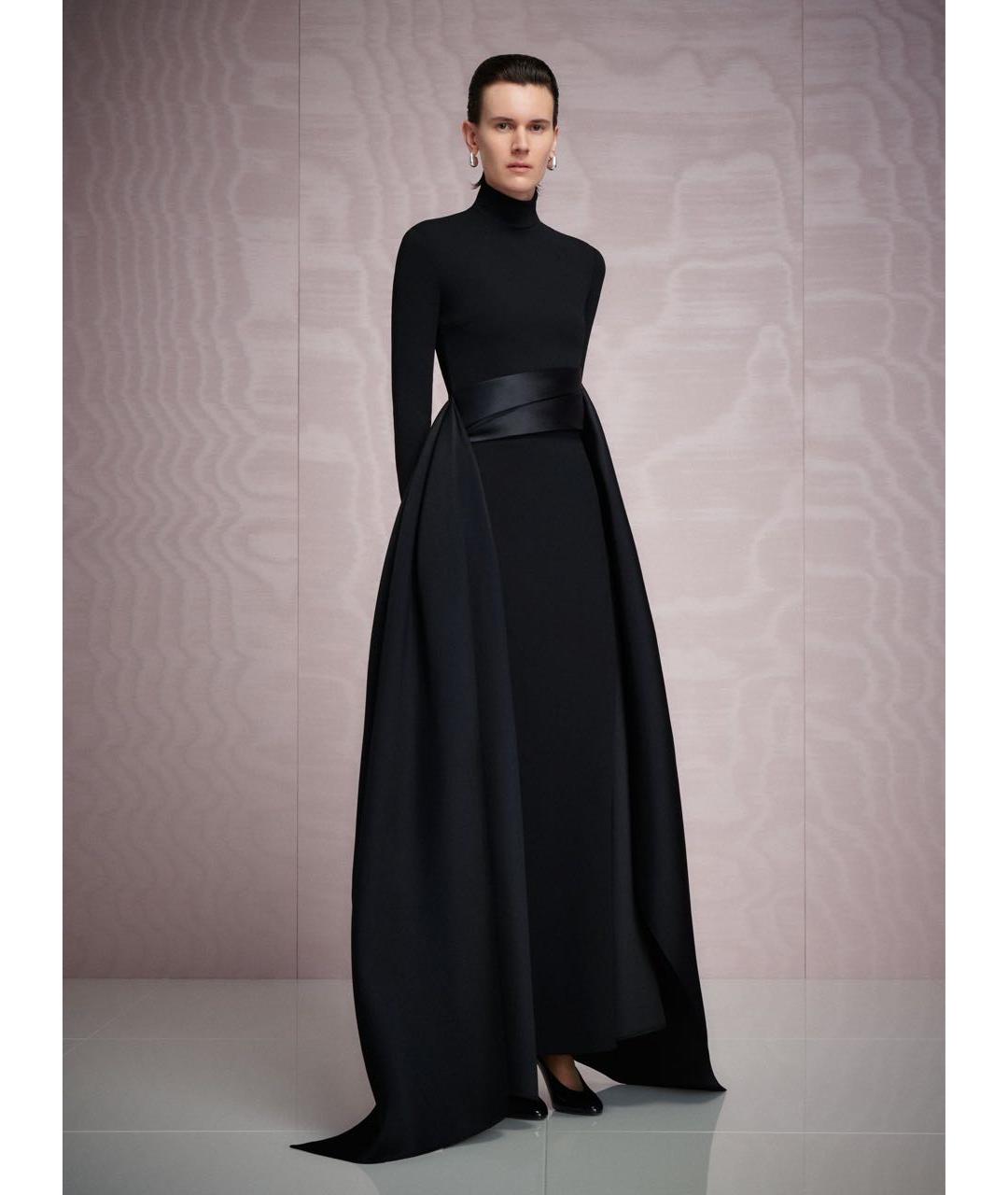 SOLACE LONDON Черное полиэстеровое вечернее платье, фото 2