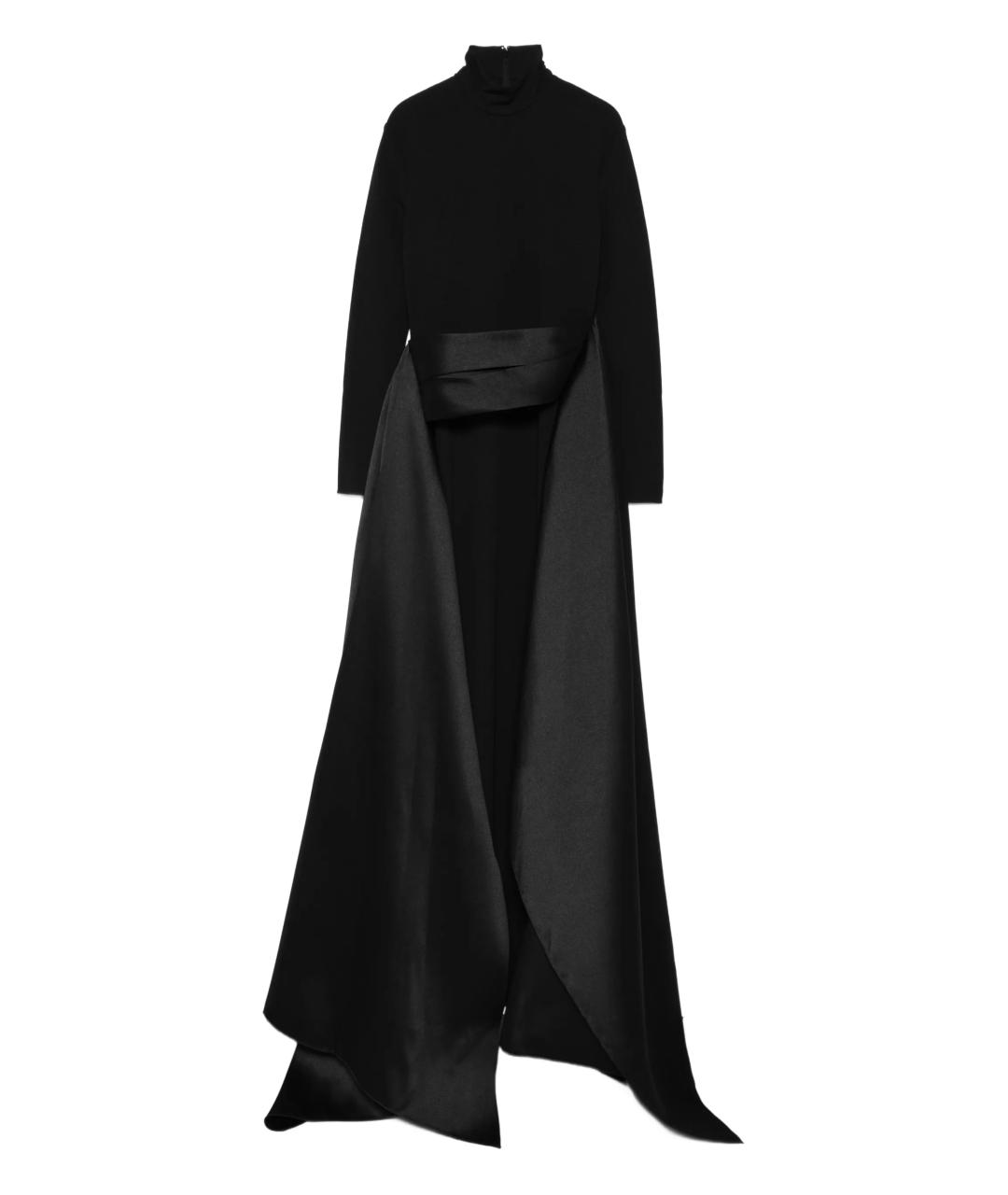 SOLACE LONDON Черное полиэстеровое вечернее платье, фото 1