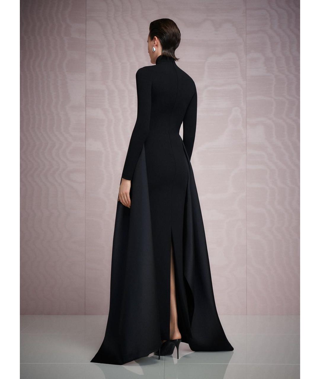 SOLACE LONDON Черное полиэстеровое вечернее платье, фото 3