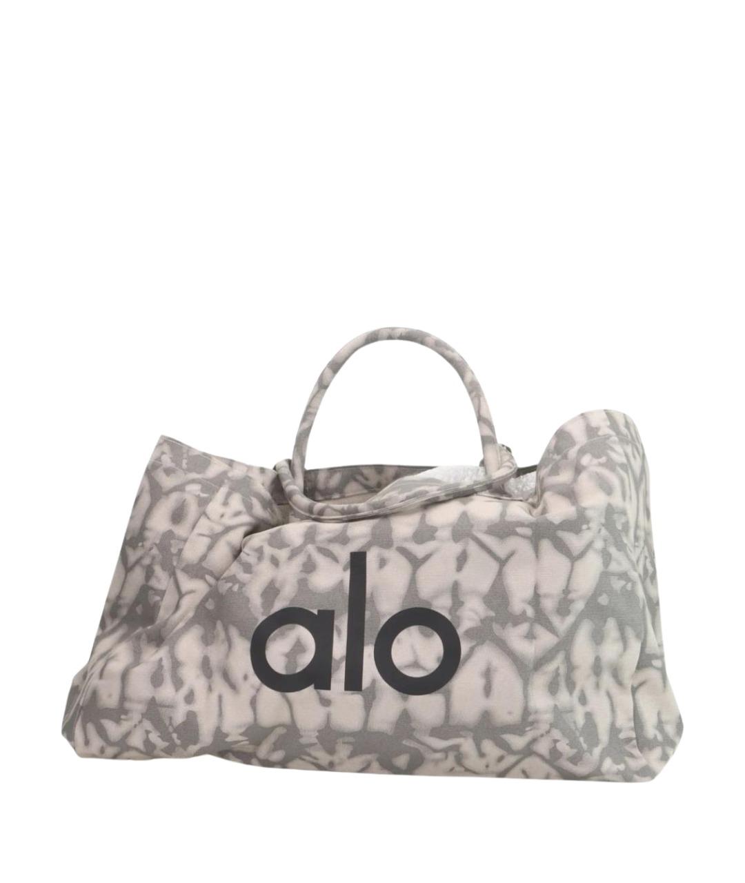 ALO YOGA Серая хлопковая дорожная/спортивная сумка, фото 1