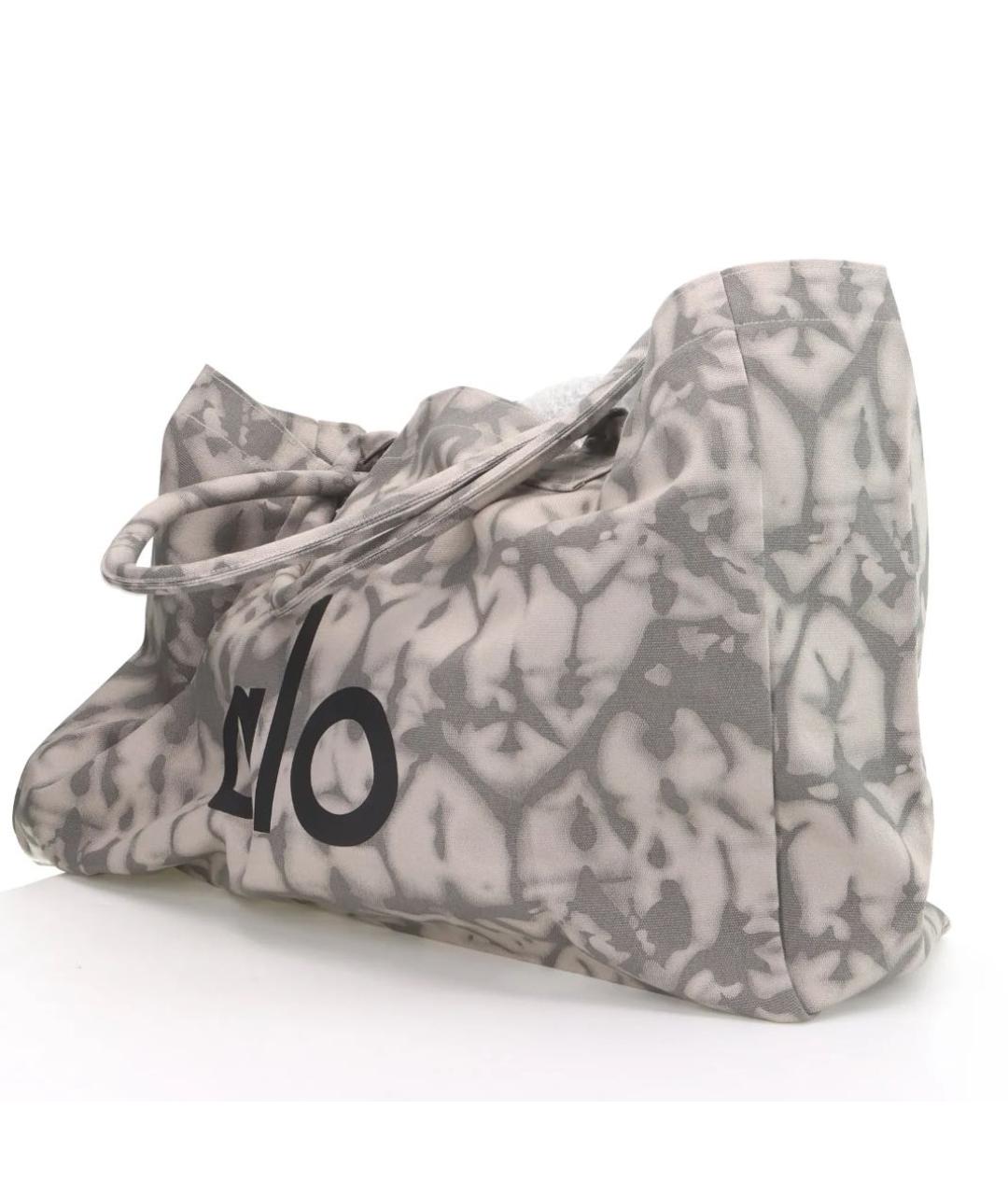 ALO YOGA Серая хлопковая дорожная/спортивная сумка, фото 3