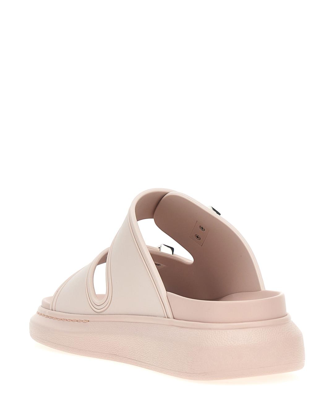 ALEXANDER MCQUEEN Розовые резиновые сандалии, фото 3