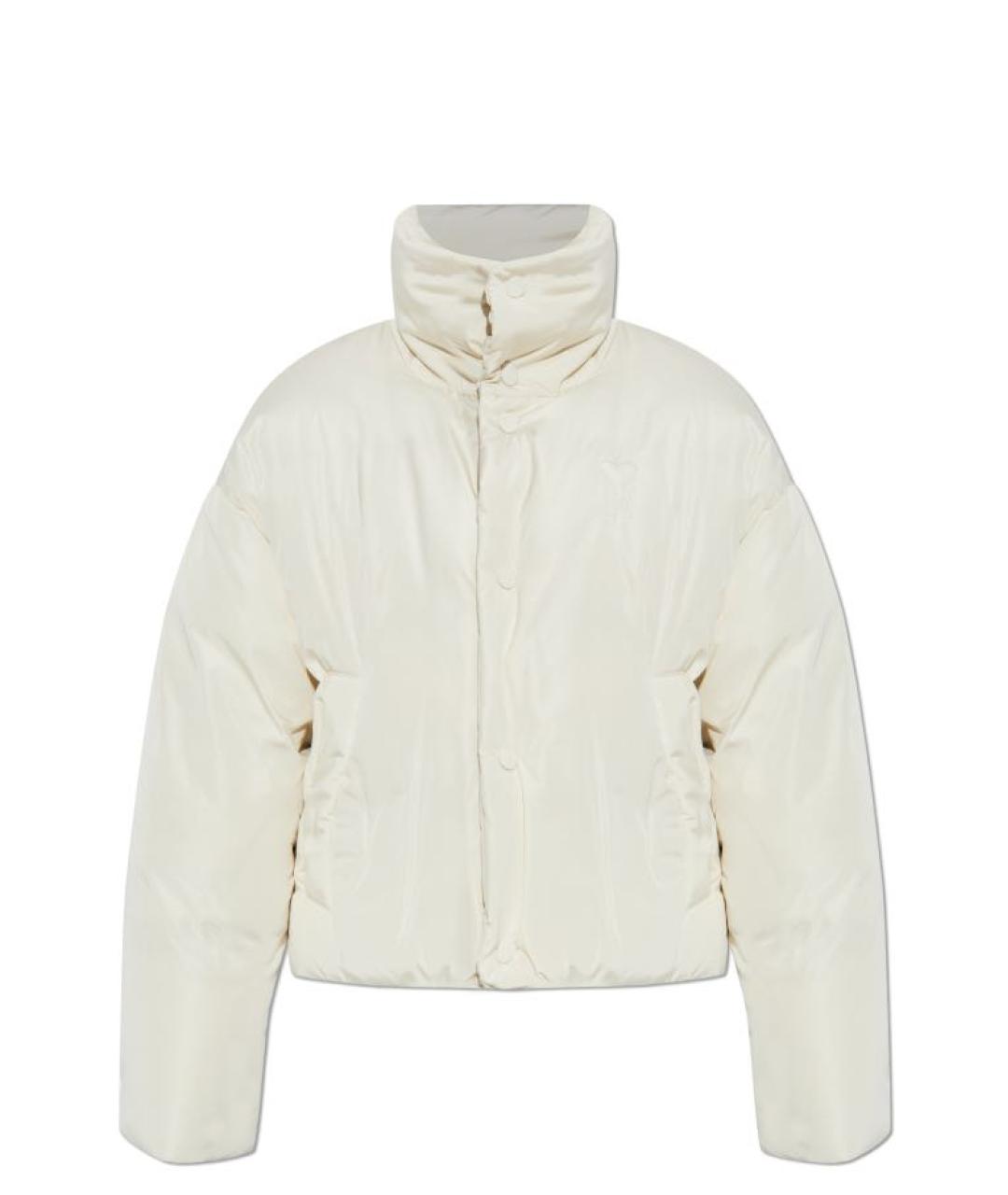 Ami Paris Белая полиэстеровая куртка, фото 5