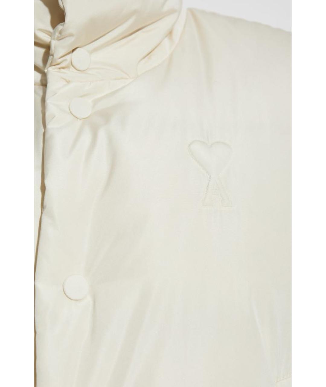 Ami Paris Белая полиэстеровая куртка, фото 3