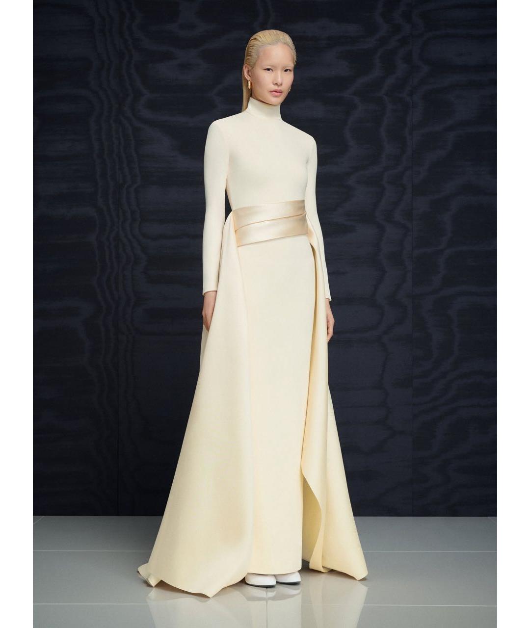 SOLACE LONDON Бежевое полиэстеровое вечернее платье, фото 2