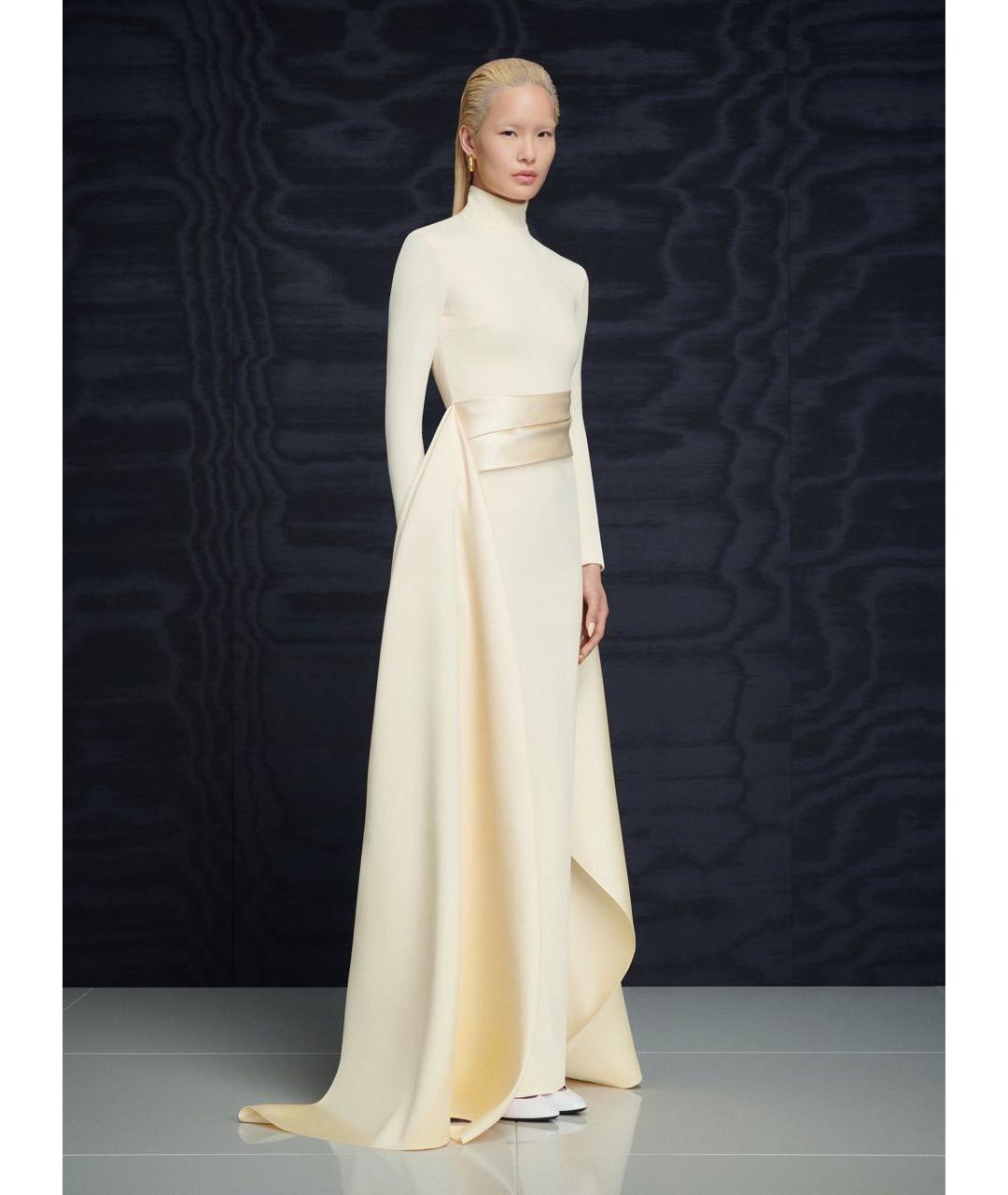 SOLACE LONDON Бежевое полиэстеровое вечернее платье, фото 3