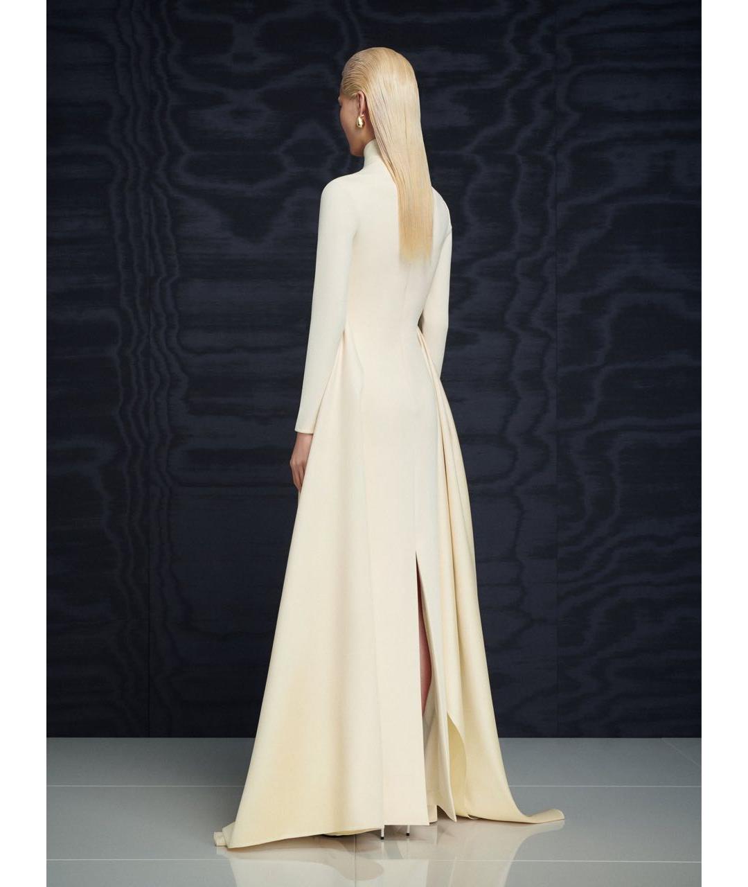 SOLACE LONDON Бежевое полиэстеровое вечернее платье, фото 4