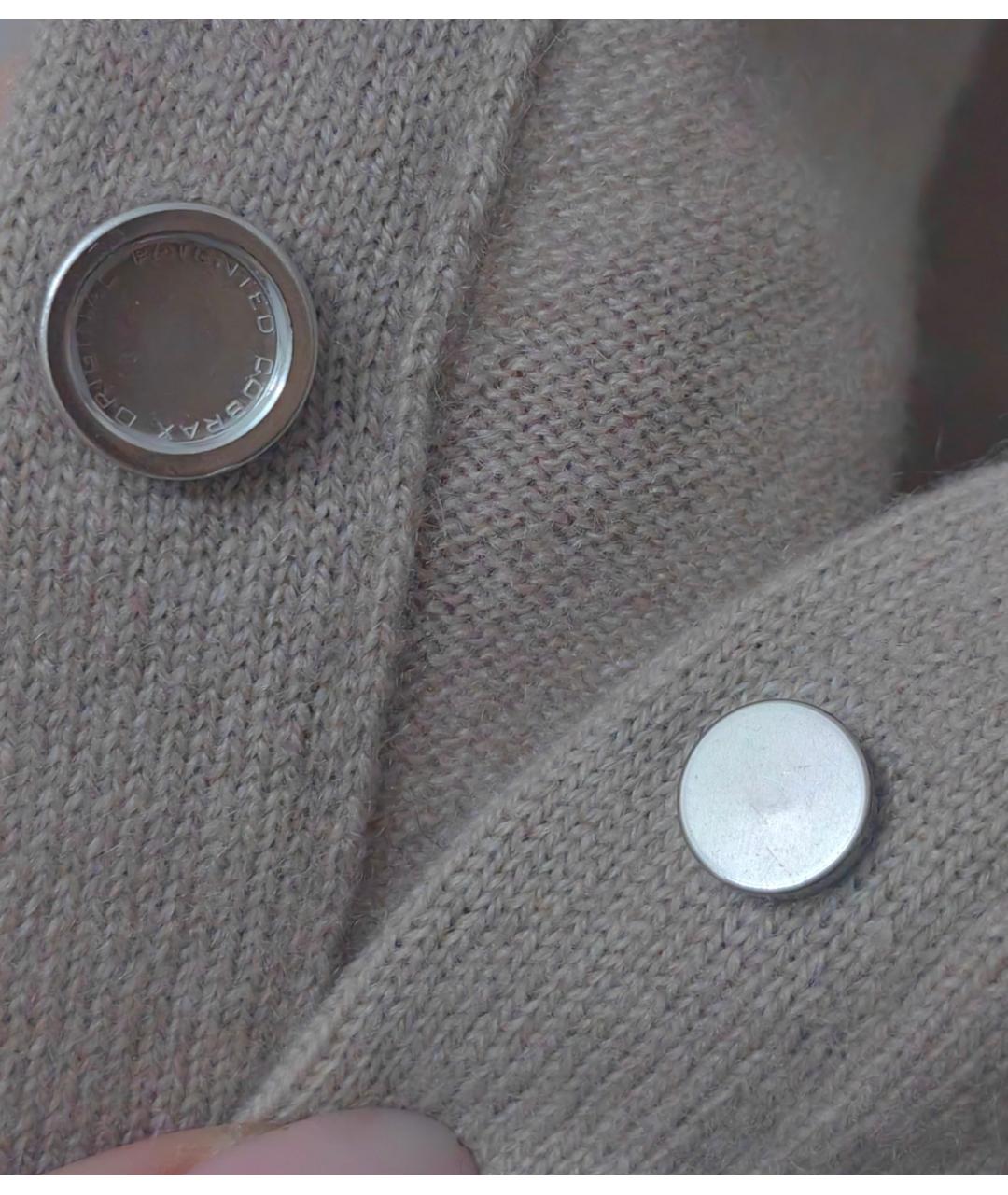 BRUNELLO CUCINELLI Бежевый кашемировый кардиган, фото 4