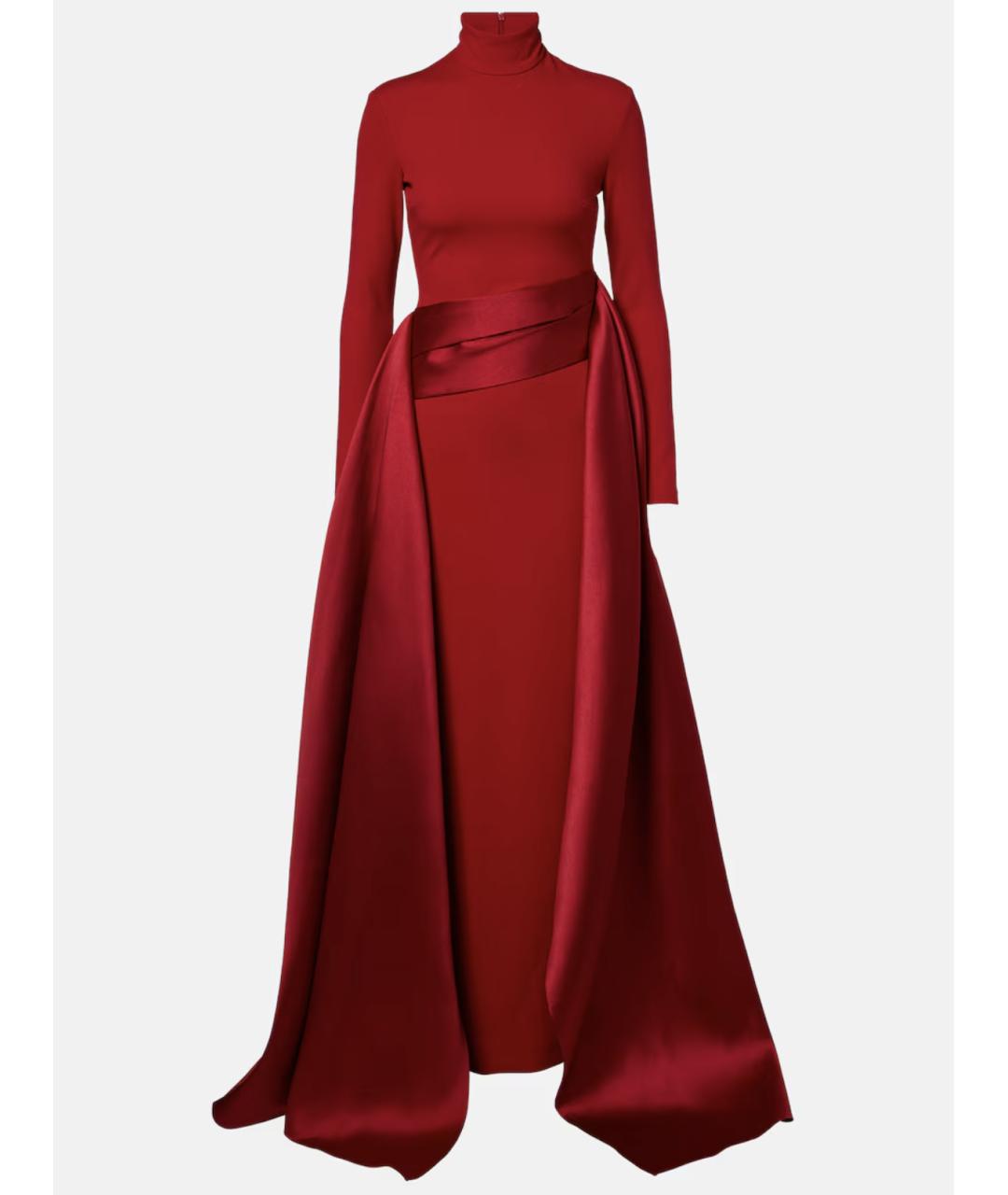 SOLACE LONDON Красное полиэстеровое вечернее платье, фото 4