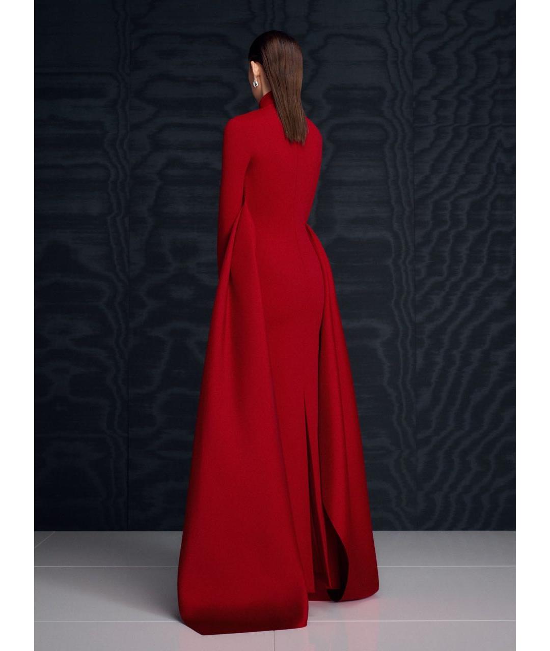 SOLACE LONDON Красное полиэстеровое вечернее платье, фото 3