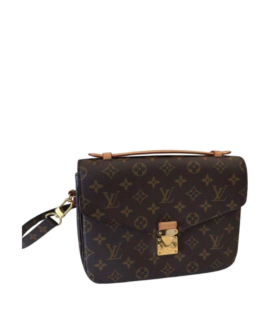 LOUIS VUITTON Коричневая сумка через плечо из искусственной кожи, фото 1