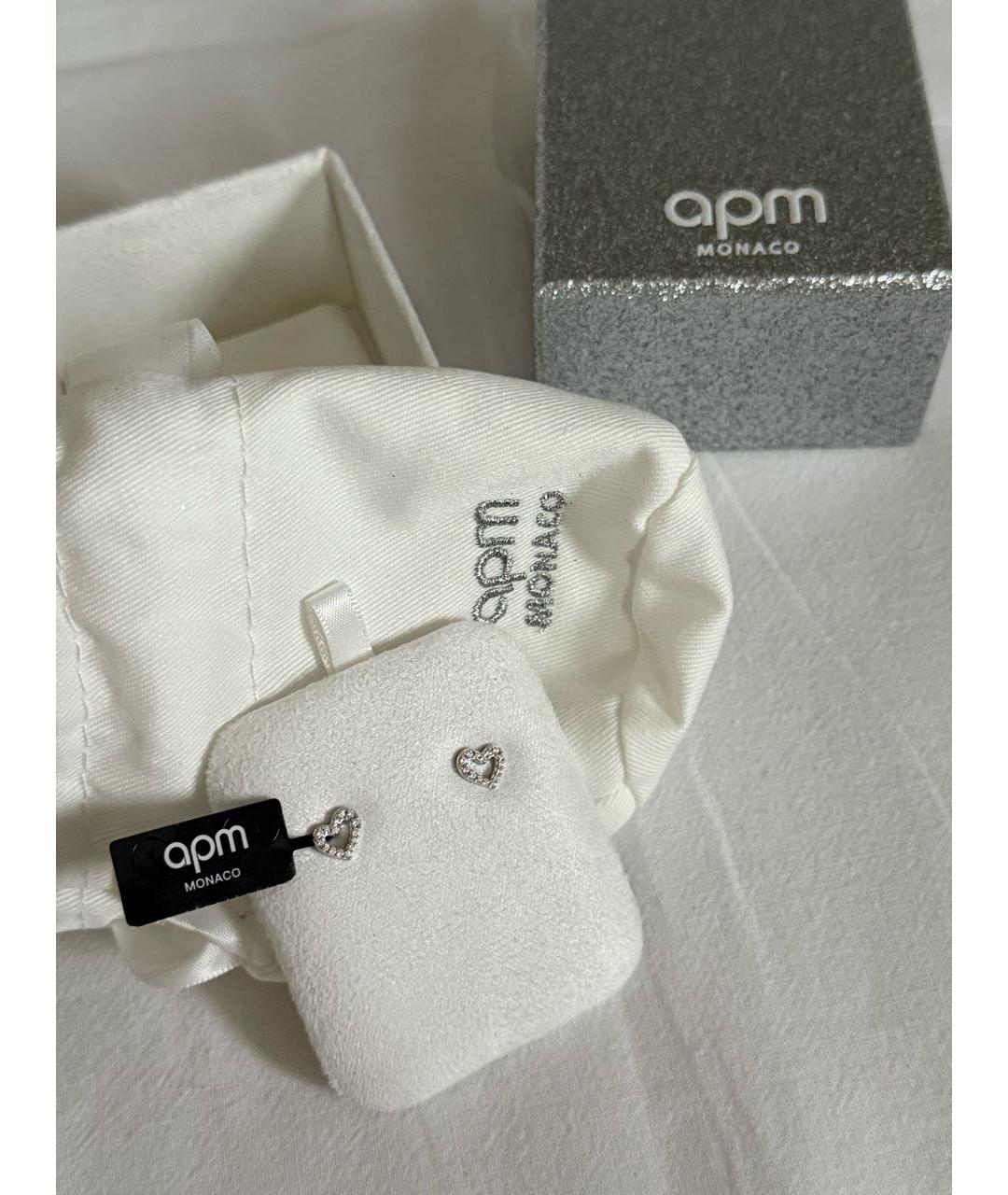 APM Monaco Белые серьги, фото 8