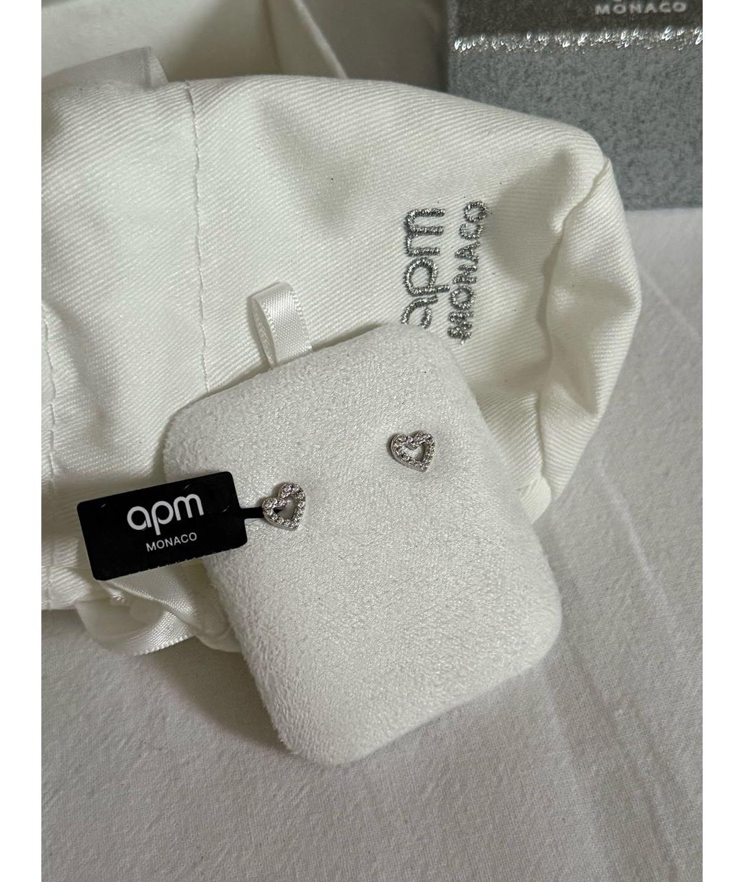 APM Monaco Белые серьги, фото 7