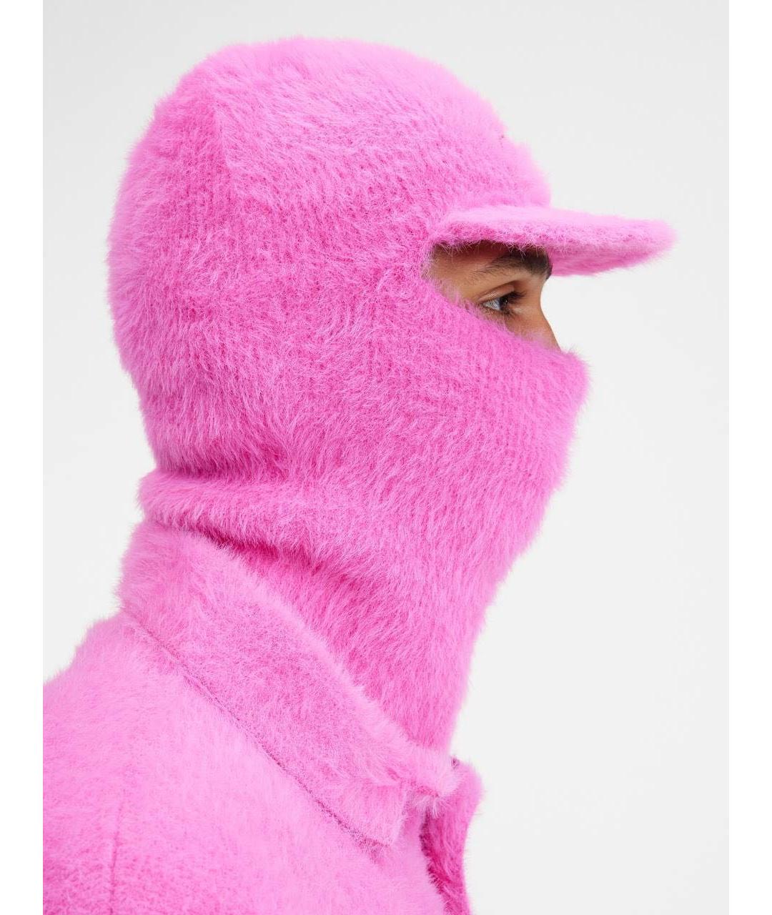 JACQUEMUS Розовый синтетический капюшон, фото 2