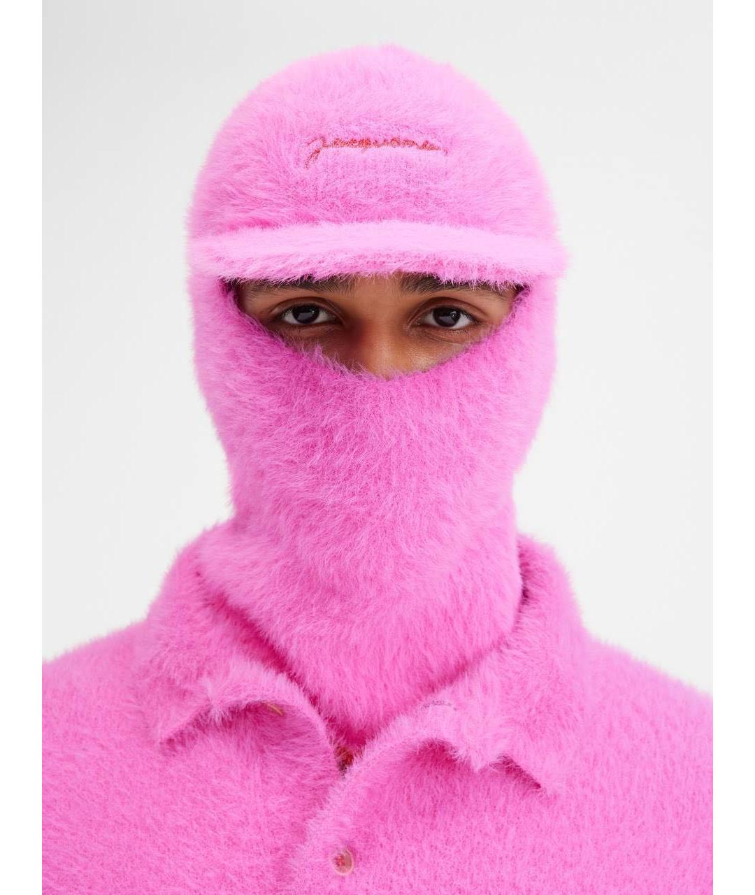 JACQUEMUS Розовый синтетический капюшон, фото 2