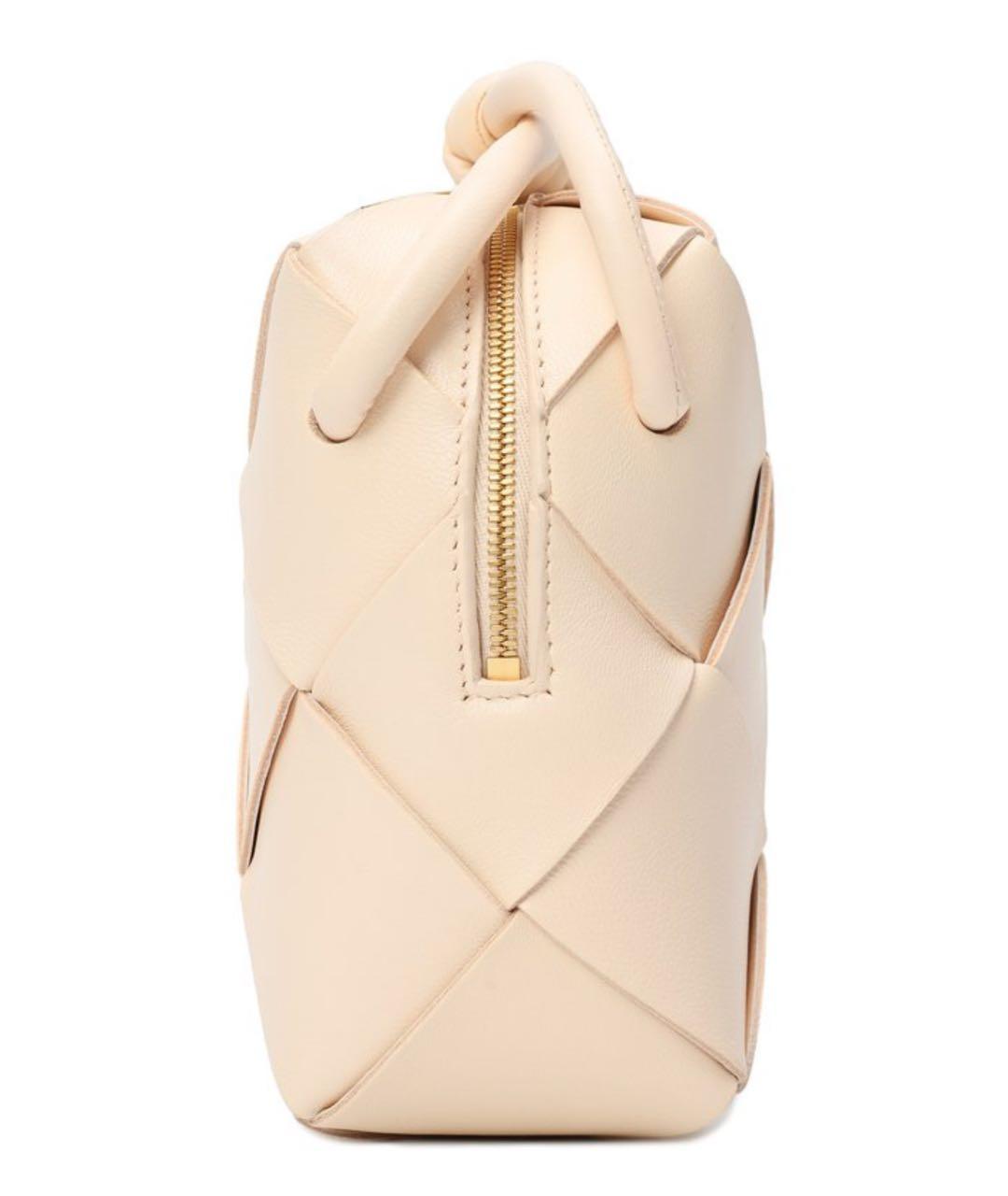 BOTTEGA VENETA Бежевая кожаная сумка через плечо, фото 3