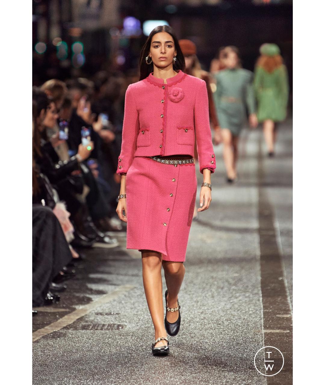 CHANEL Фуксия твидовый жакет/пиджак, фото 2