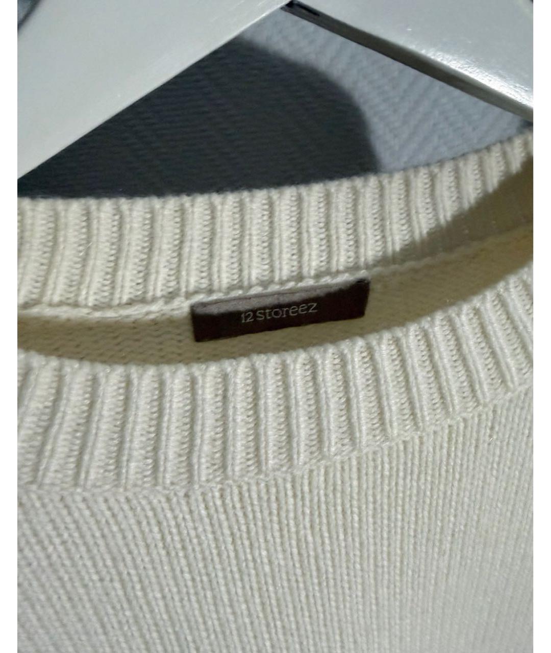 12 STOREEZ Белый кашемировый джемпер / свитер, фото 8