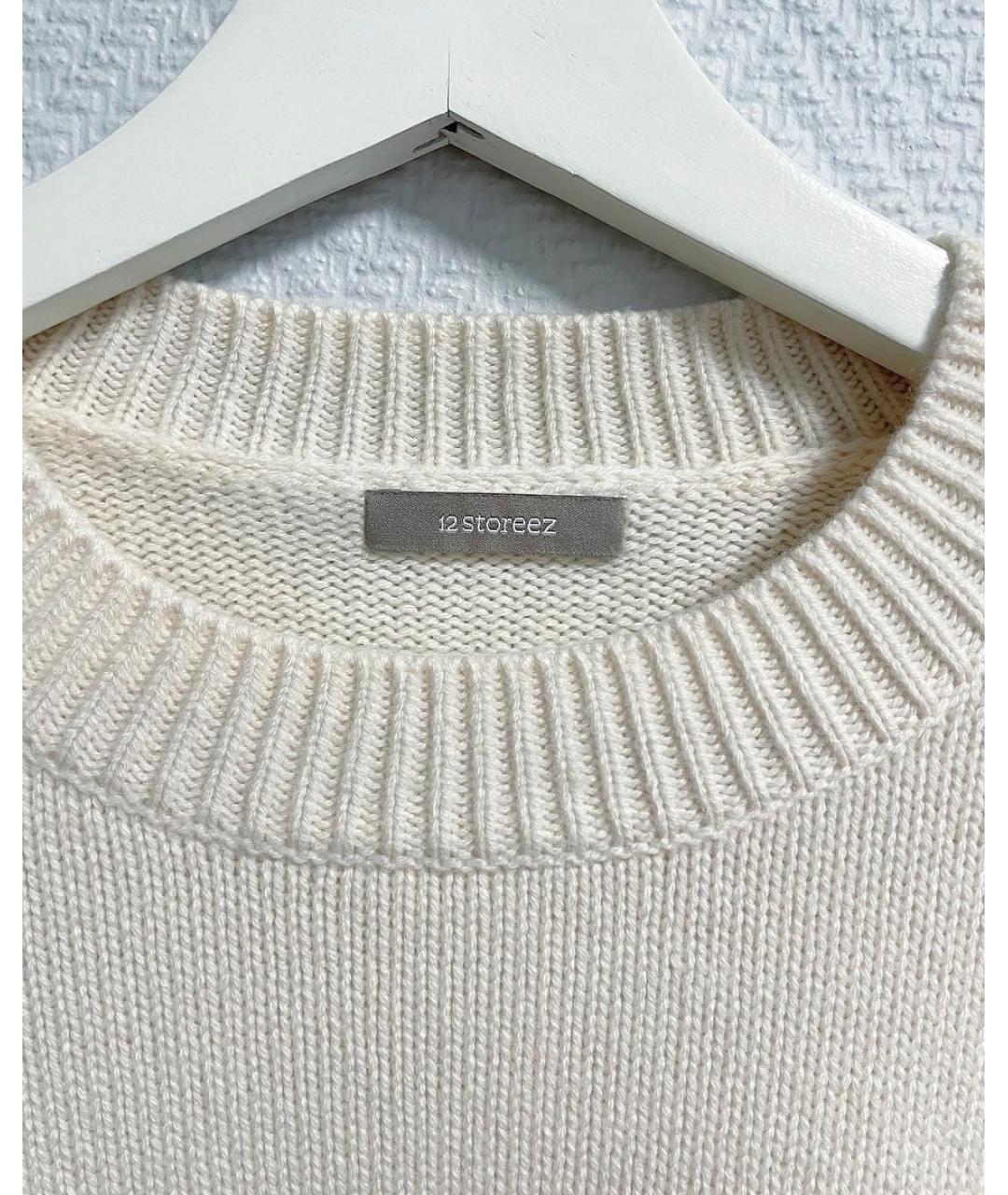12 STOREEZ Белый кашемировый джемпер / свитер, фото 5