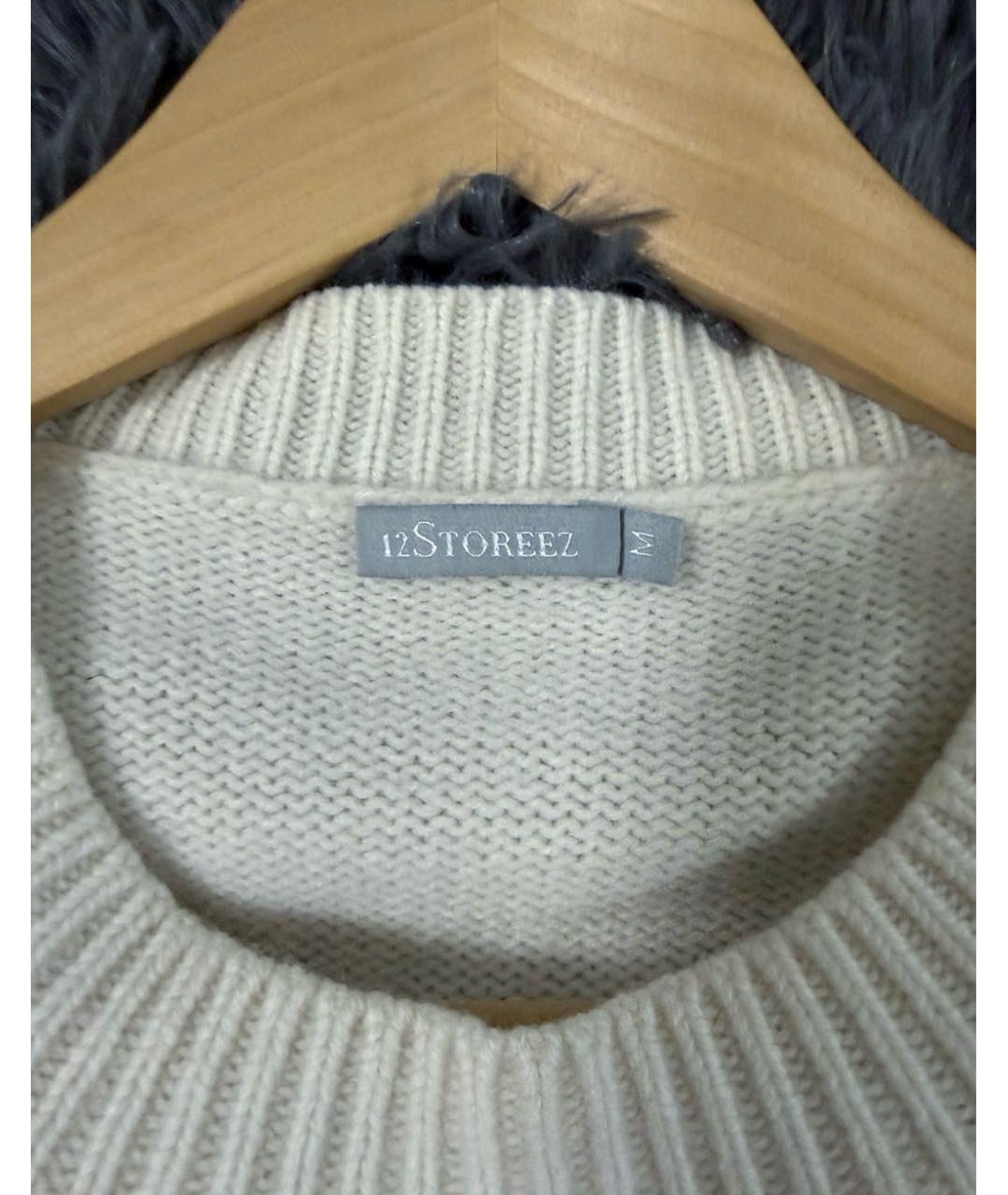 12 STOREEZ Белый кашемировый джемпер / свитер, фото 4