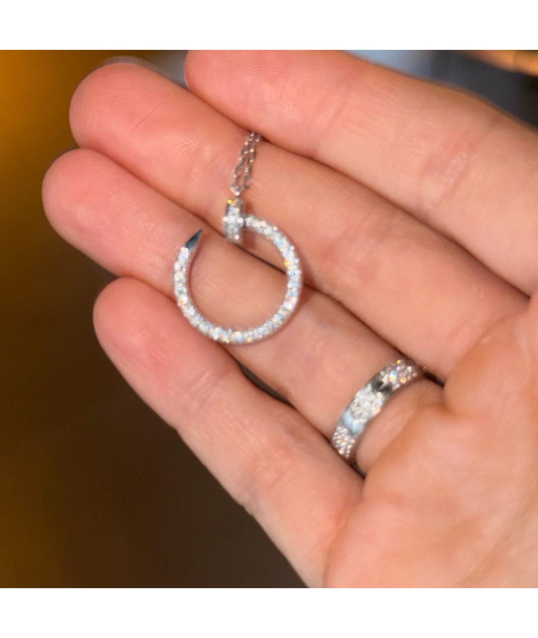 CARTIER Серебряное колье из белого золота, фото 3