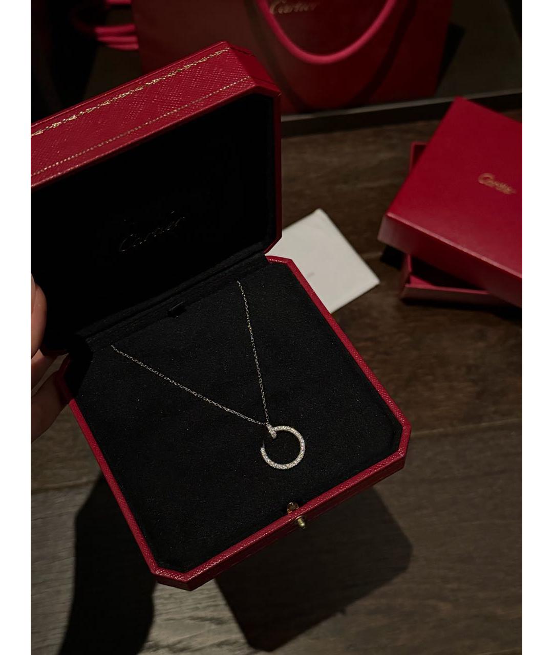 CARTIER Серебряное колье из белого золота, фото 2