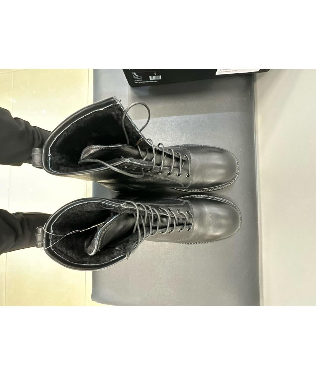 PREMIATA Черные кожаные высокие ботинки, фото 3