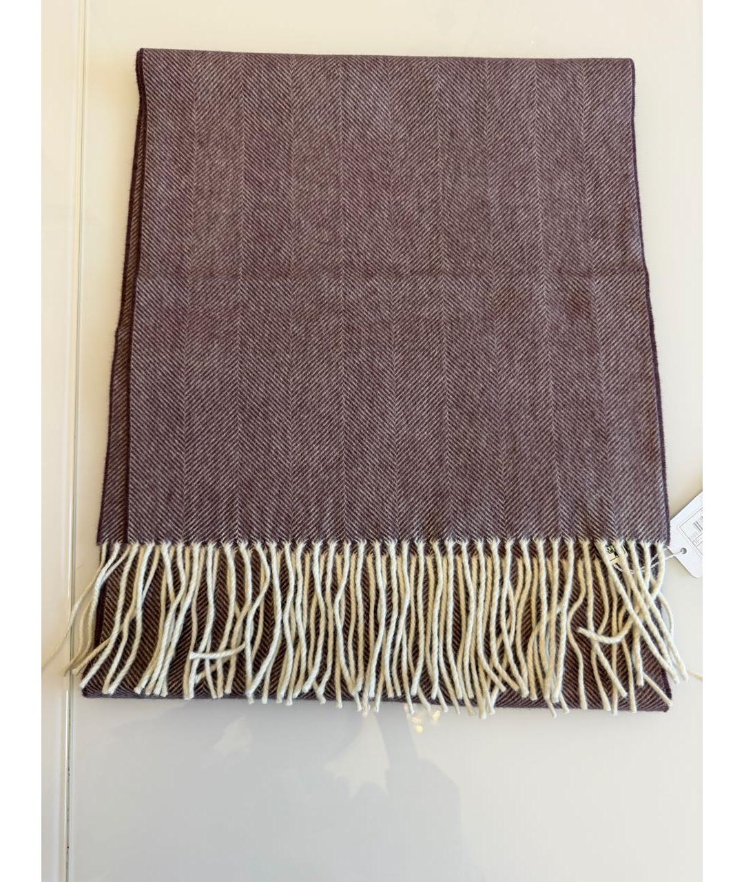 PAL ZILERI Фиолетовый шерстяной шарф, фото 5