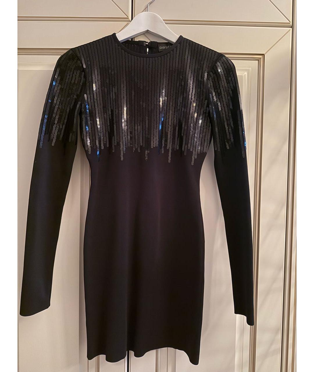 DAVID KOMA Черное коктейльное платье, фото 5