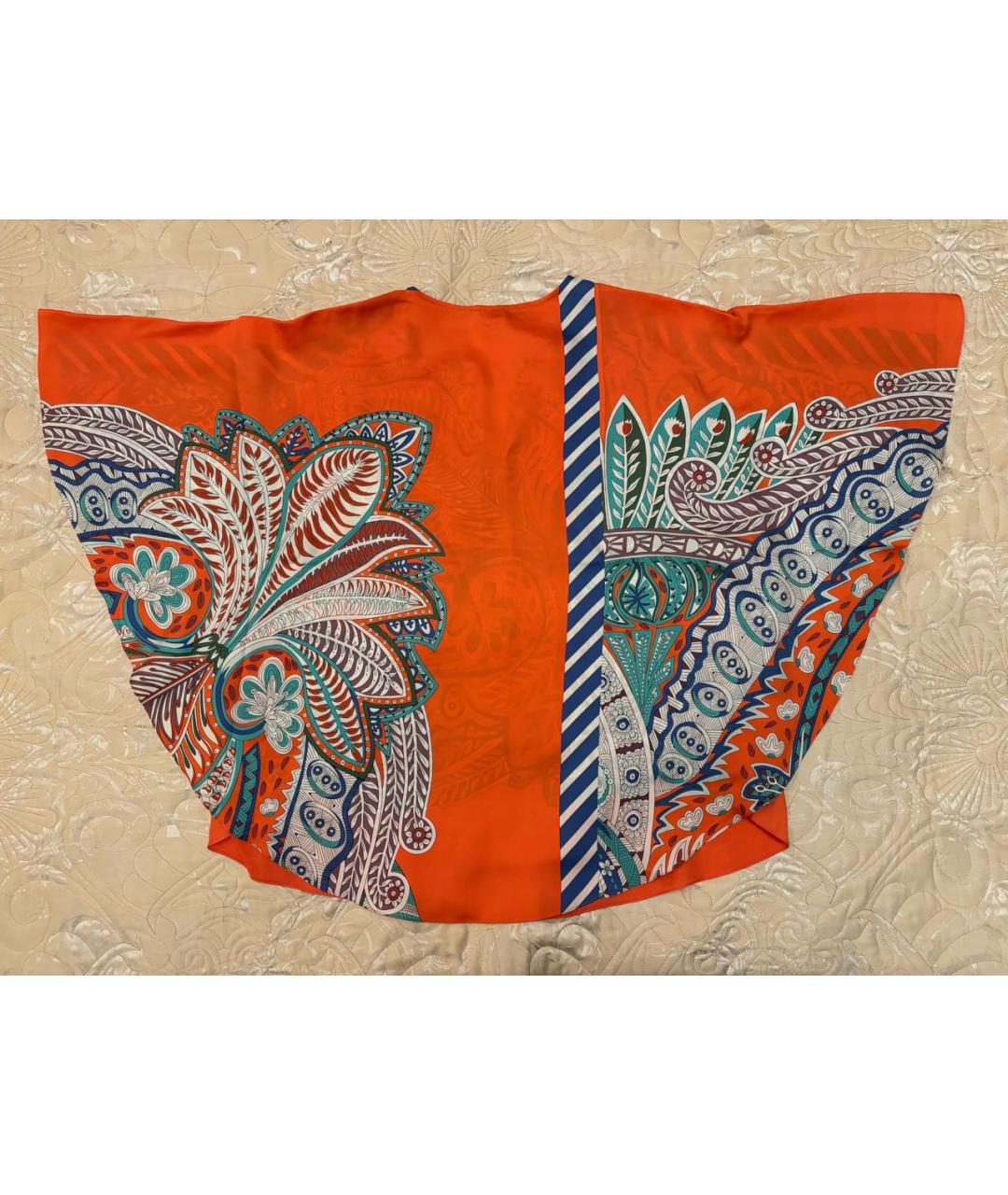 HERMES Мульти шелковая блузы, фото 2