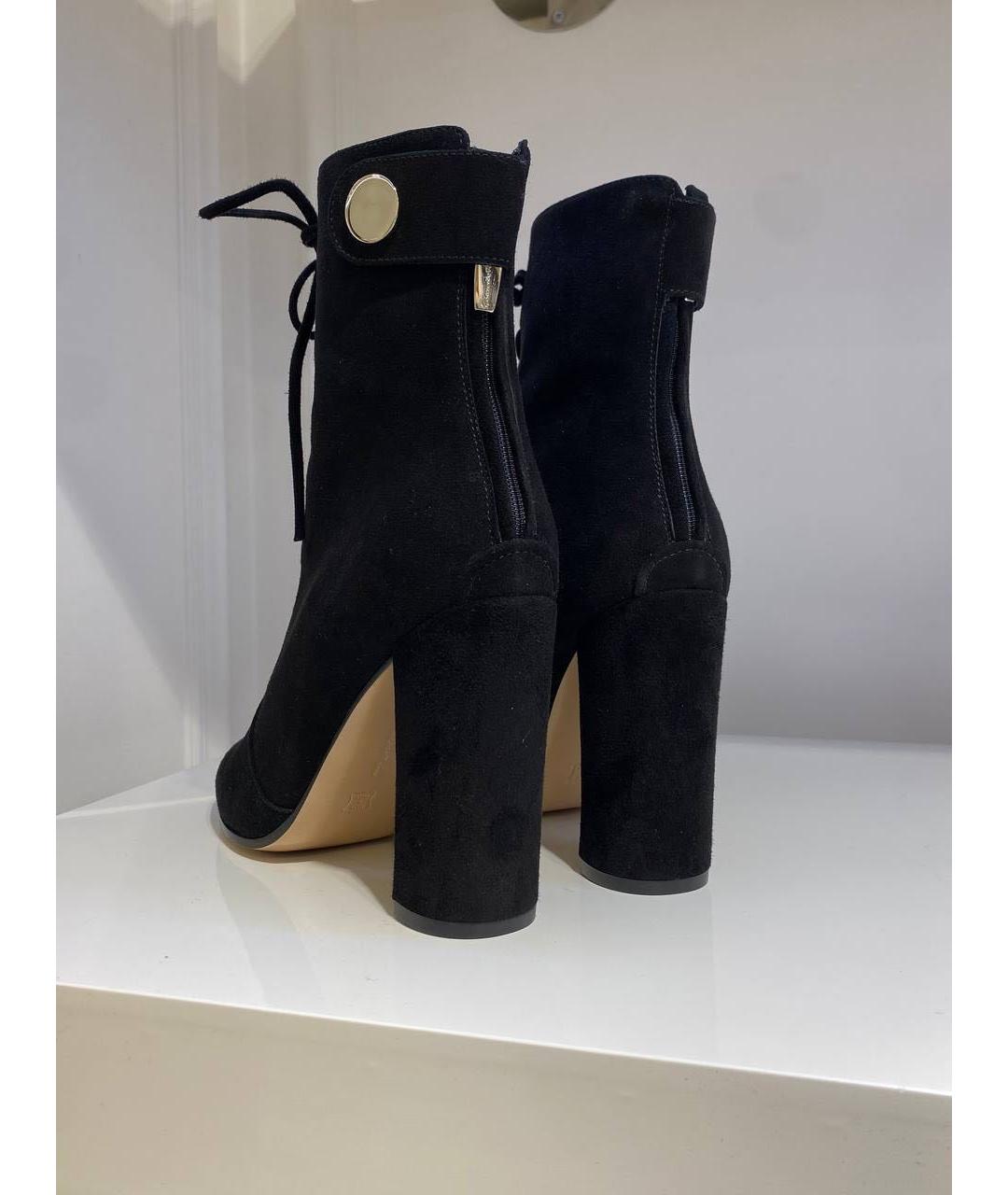 GIANVITO ROSSI Черные замшевые ботильоны, фото 3