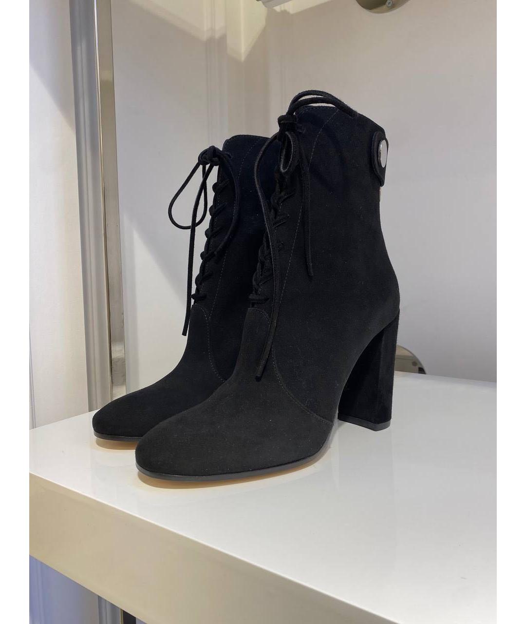 GIANVITO ROSSI Черные замшевые ботильоны, фото 2