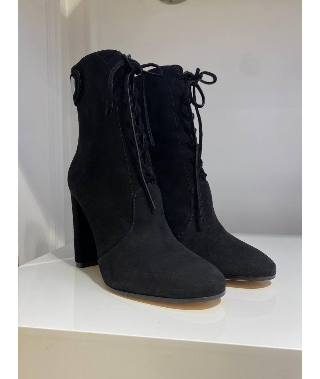 GIANVITO ROSSI Черные замшевые ботильоны, фото 4