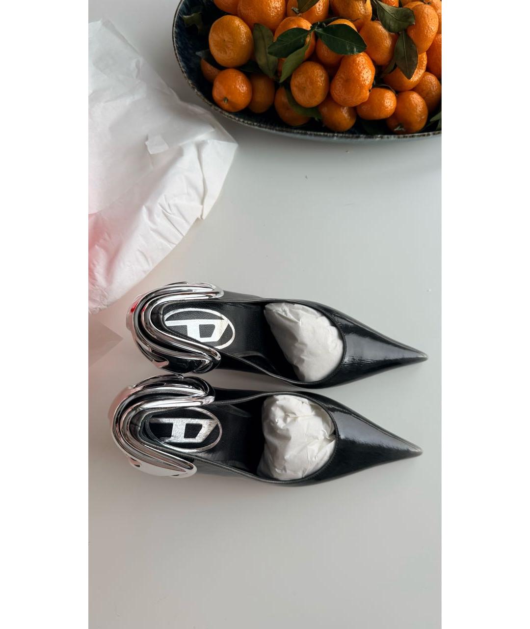 DIESEL Серые кожаные туфли, фото 3