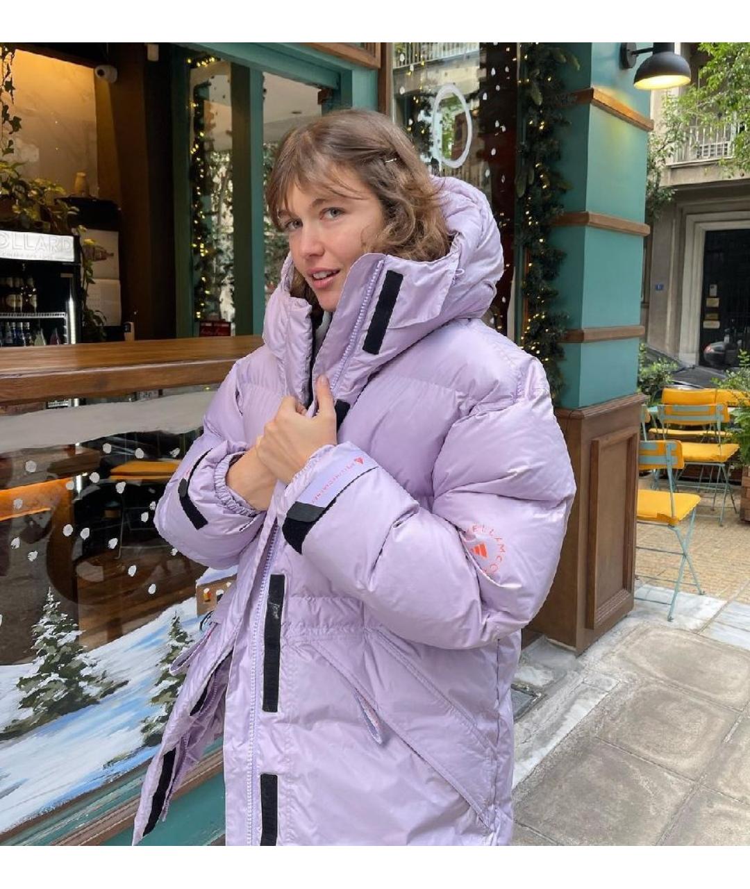 ADIDAS BY STELLA MCCARTNEY Розовый полиэстеровый пуховик, фото 2