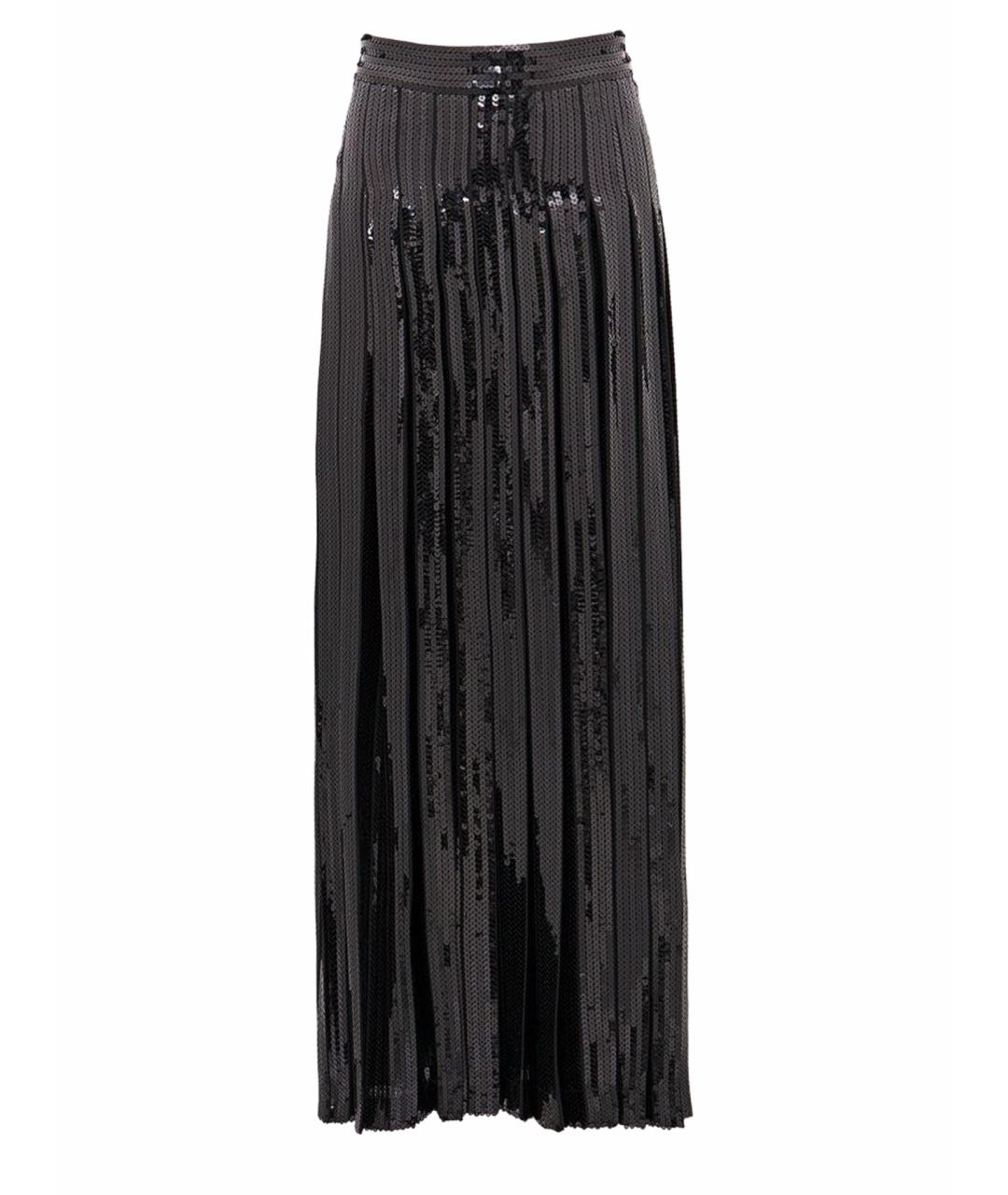 P.A.R.O.S.H. Черная полиэстеровая юбка миди, фото 1