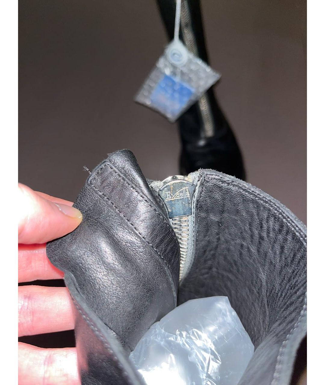 GUIDI Черные кожаные ботильоны, фото 6