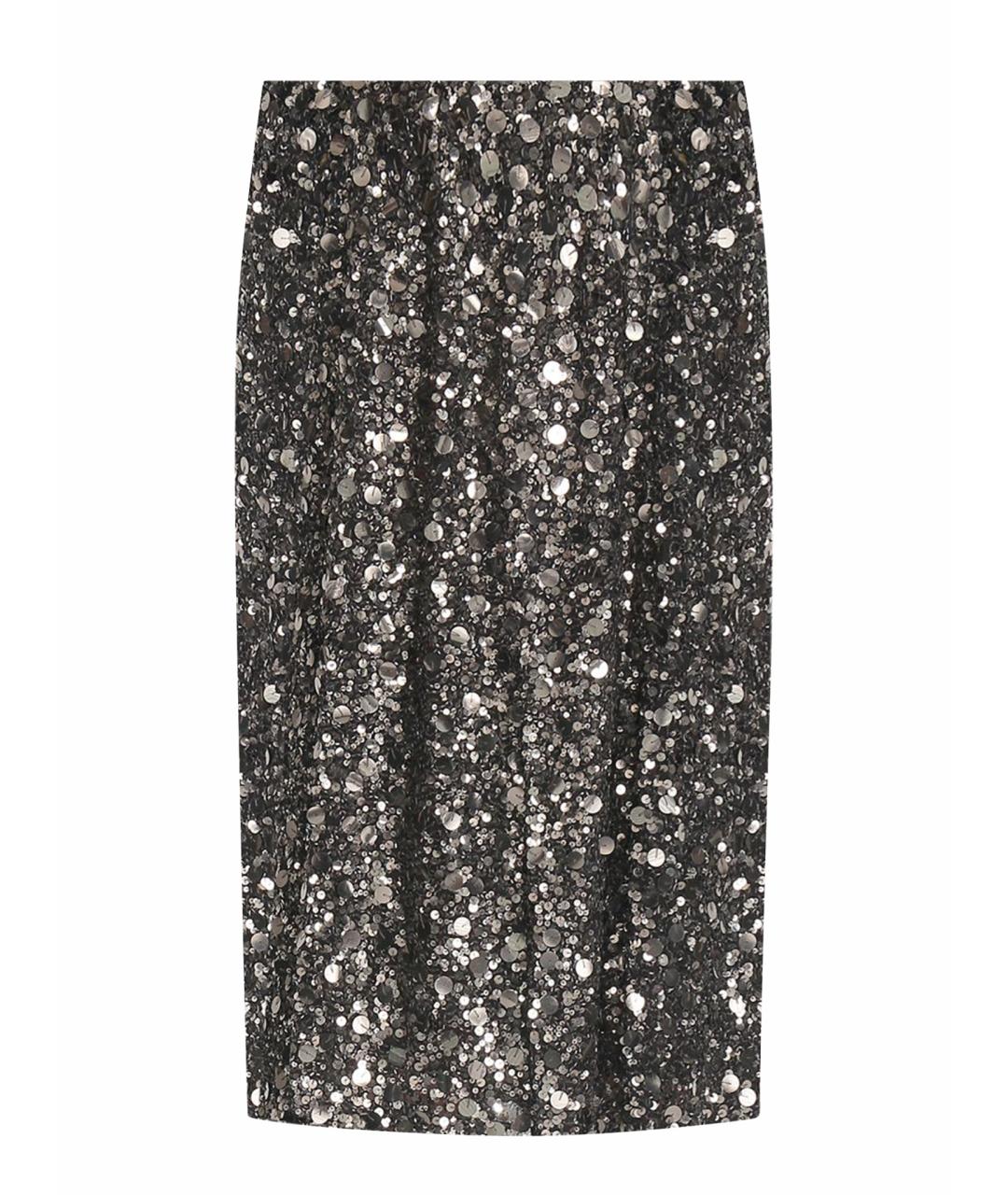 P.A.R.O.S.H. Бежевая полиэстеровая юбка миди, фото 1