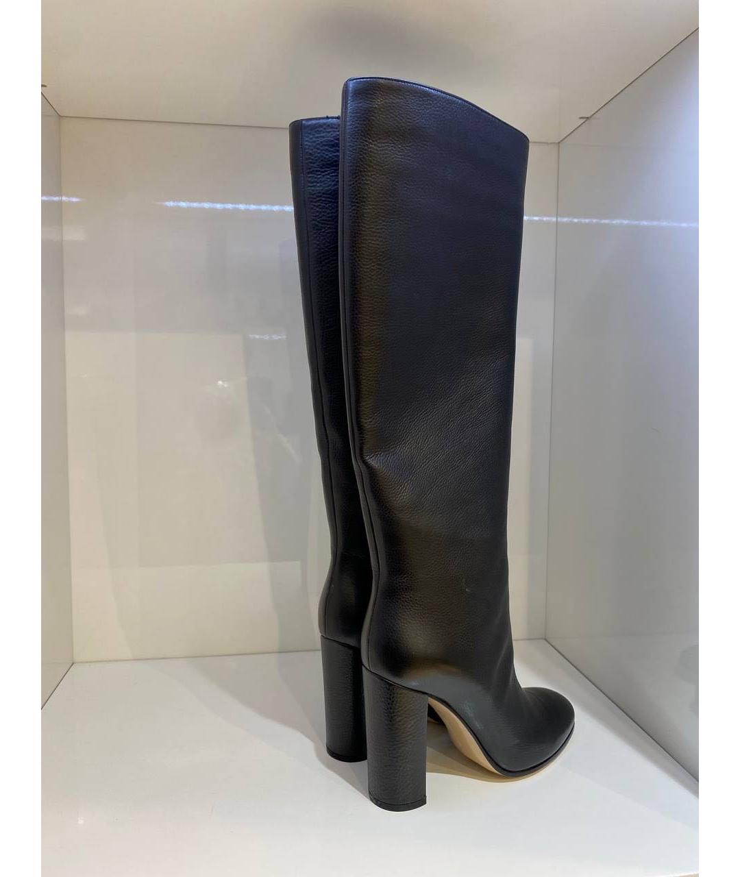 GIANVITO ROSSI Черные кожаные сапоги, фото 3