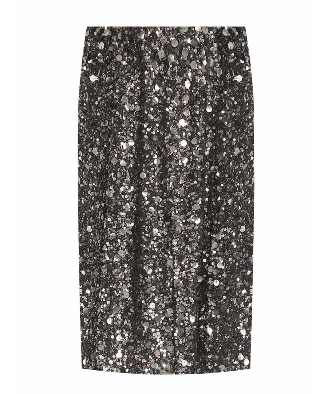 P.A.R.O.S.H. Бежевая полиэстеровая юбка миди, фото 1