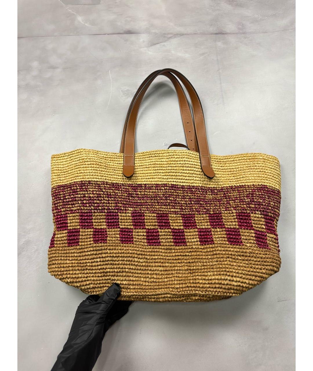 J.W.ANDERSON Коричневая пелетеная сумка тоут, фото 3