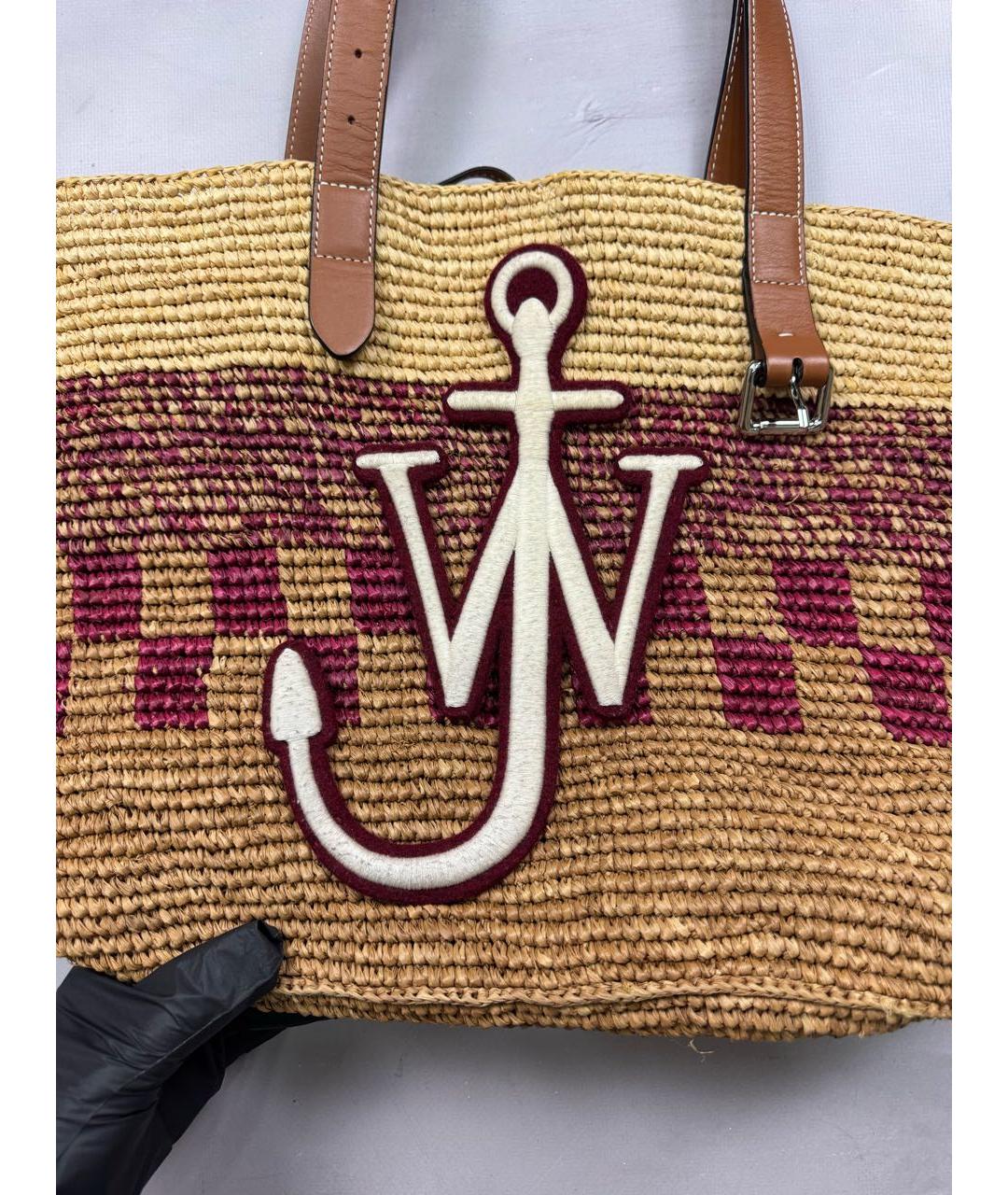 J.W.ANDERSON Коричневая пелетеная сумка тоут, фото 2