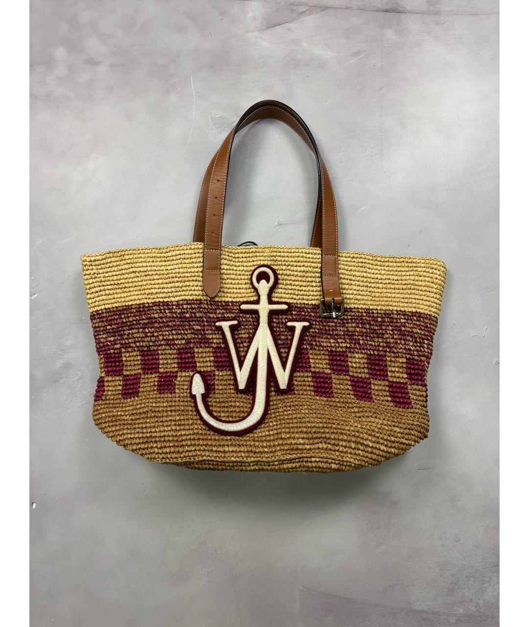 J.W.ANDERSON Коричневая пелетеная сумка тоут, фото 9