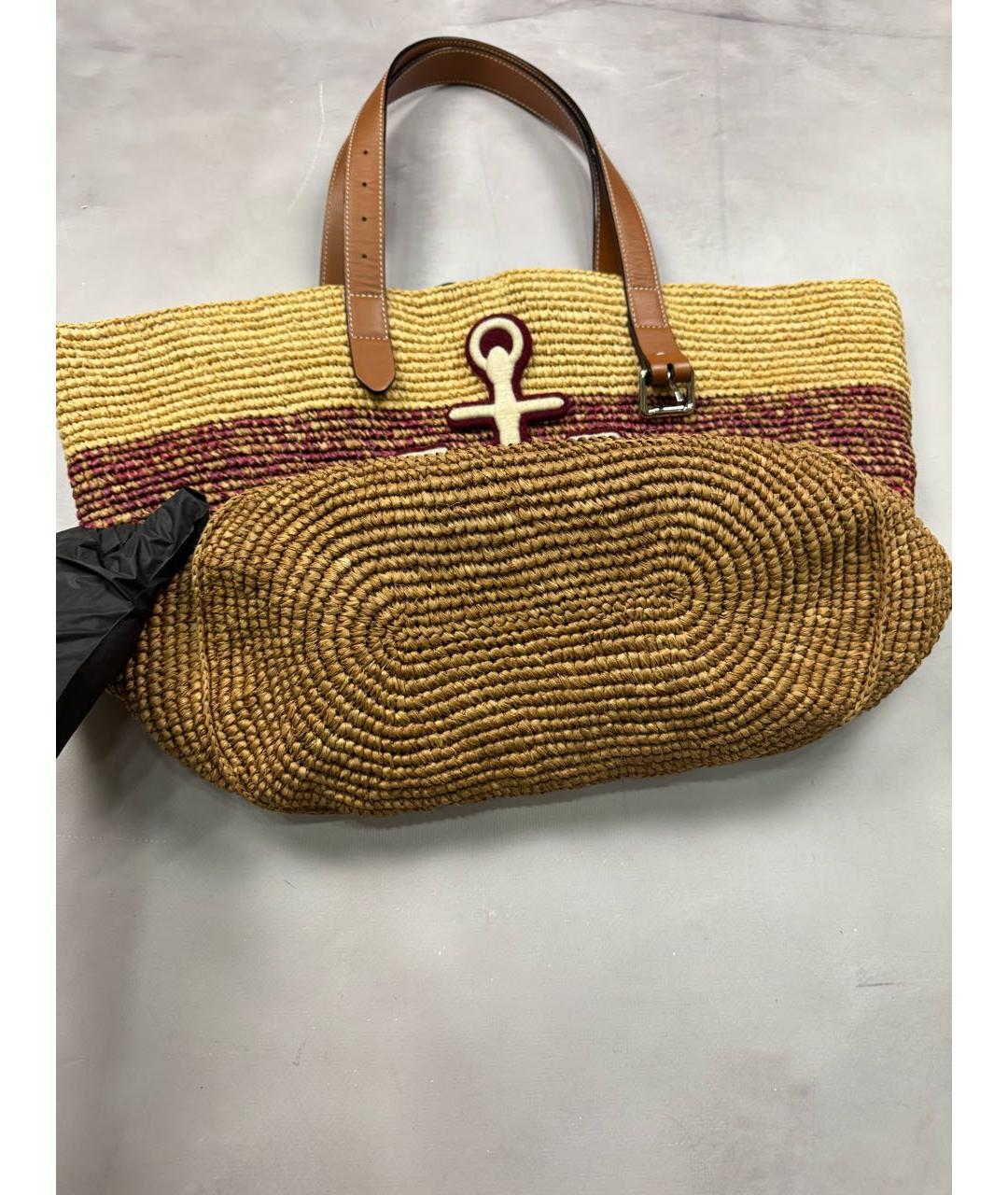 J.W.ANDERSON Коричневая пелетеная сумка тоут, фото 5