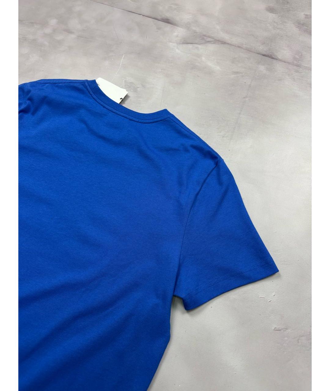 J.W.ANDERSON Синяя хлопковая футболка, фото 4