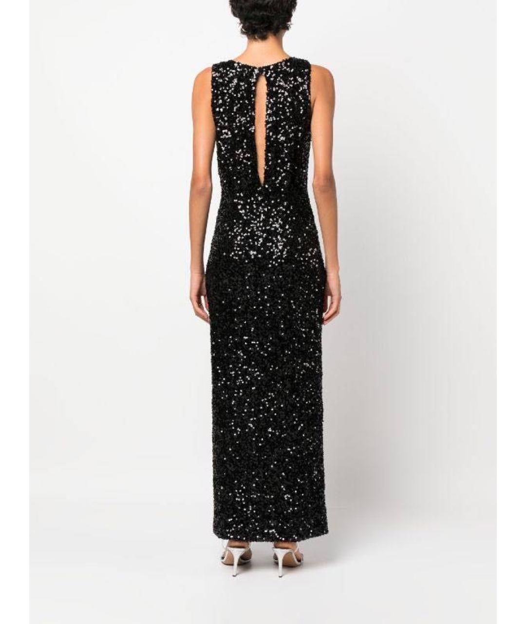 P.A.R.O.S.H. Черное полиэстеровое вечернее платье, фото 3
