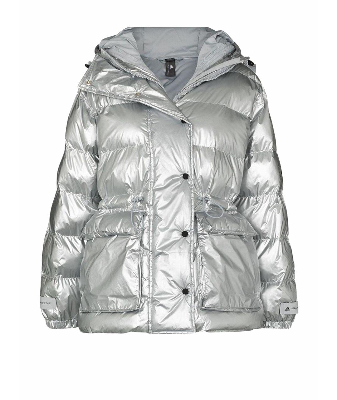 ADIDAS BY STELLA MCCARTNEY Серебрянный полиэстеровый пуховик, фото 1